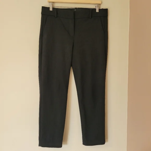 J Crew 365 Cameron High Rise Ankle Dress Pant Stretch Black Size 12 - Picture 3 of 10
